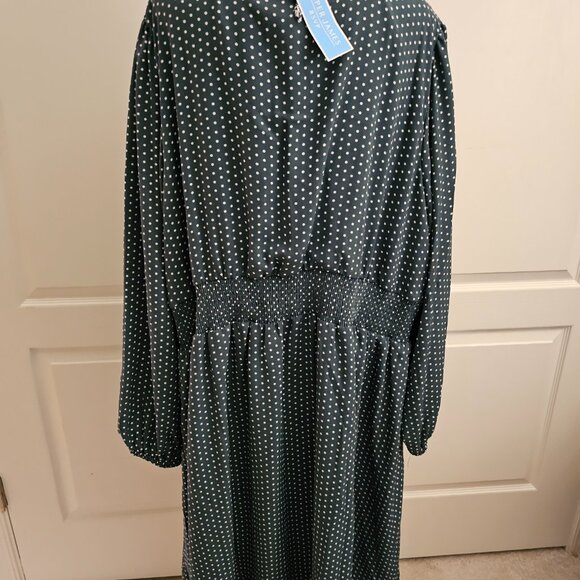 Draper James RSVP Green/White Long Sleeve Dress!  NWT! Size 3X - Picture 4 of 9